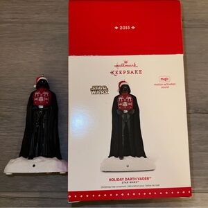 2015 Hallmark Keepsake Ornament Star Wars Holiday Darth Vader Ugly Sweater Vest